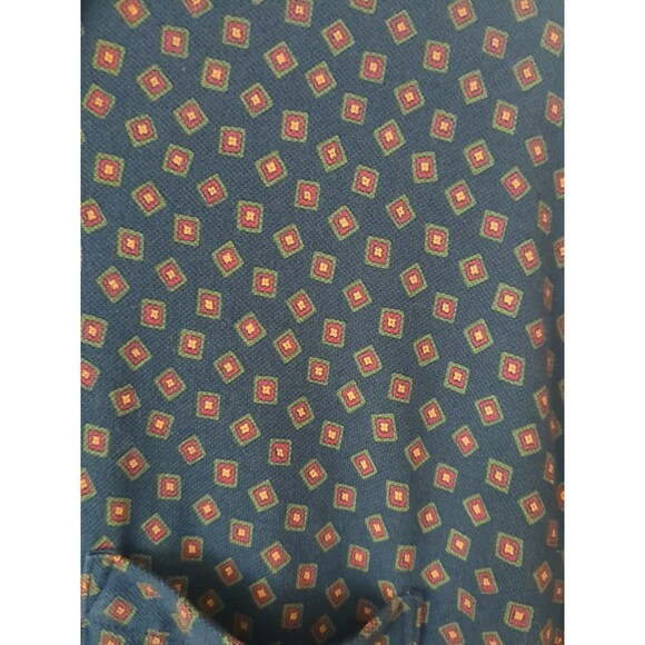 Ralph Lauren Men's Polo XL Printed Cotton Pullover Shirt, Navy Blue/ Multi - Picture 3 of 6